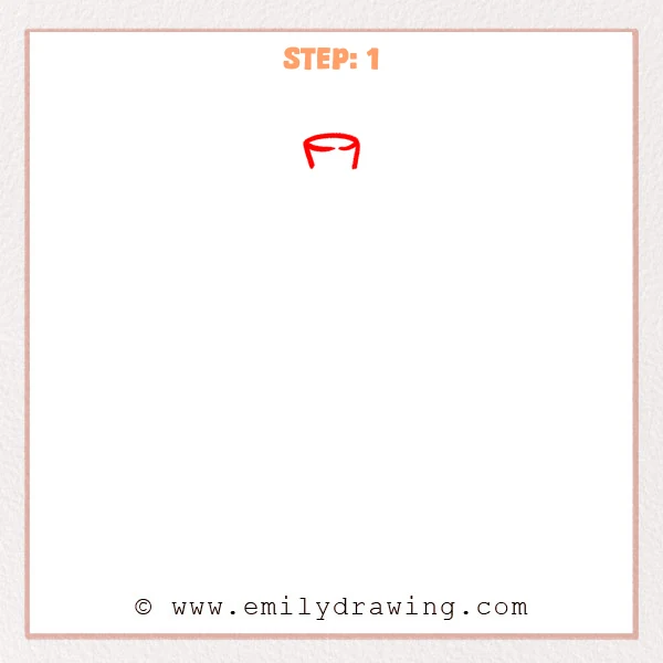 how to draw a wine bottle - Step 1